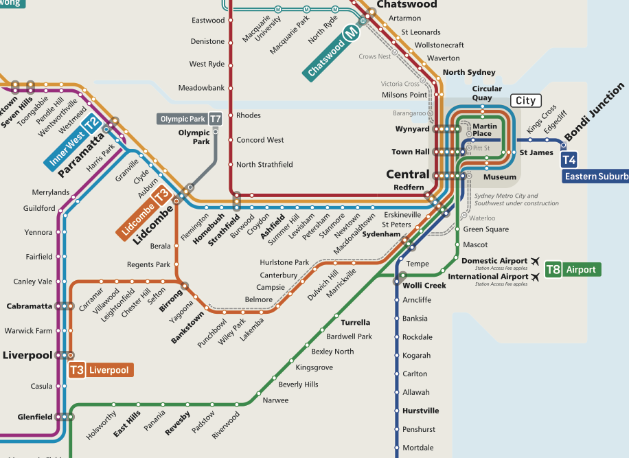 Сидней кольцевое метро. Сидней метро схема. Карта метро Сиднея. Метро Австралии схема. Карта метро Австралии.