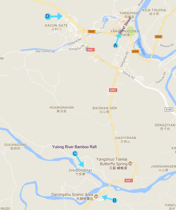 Peta Kota Yangshuo