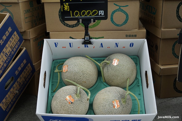 Melon Hokkaido, 4 biji 1 juta rupiah saja