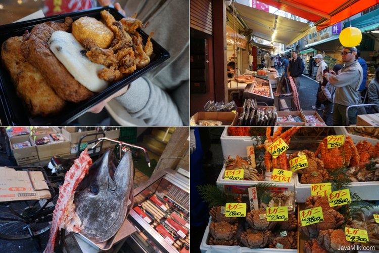 Aneka Seafood bisa ditemui di Tsukiji Fish Market