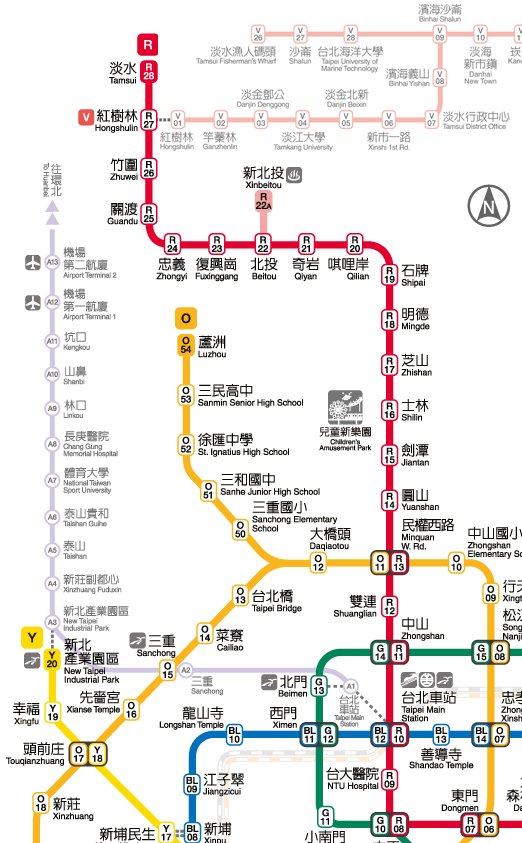 Beitou MRT Map
